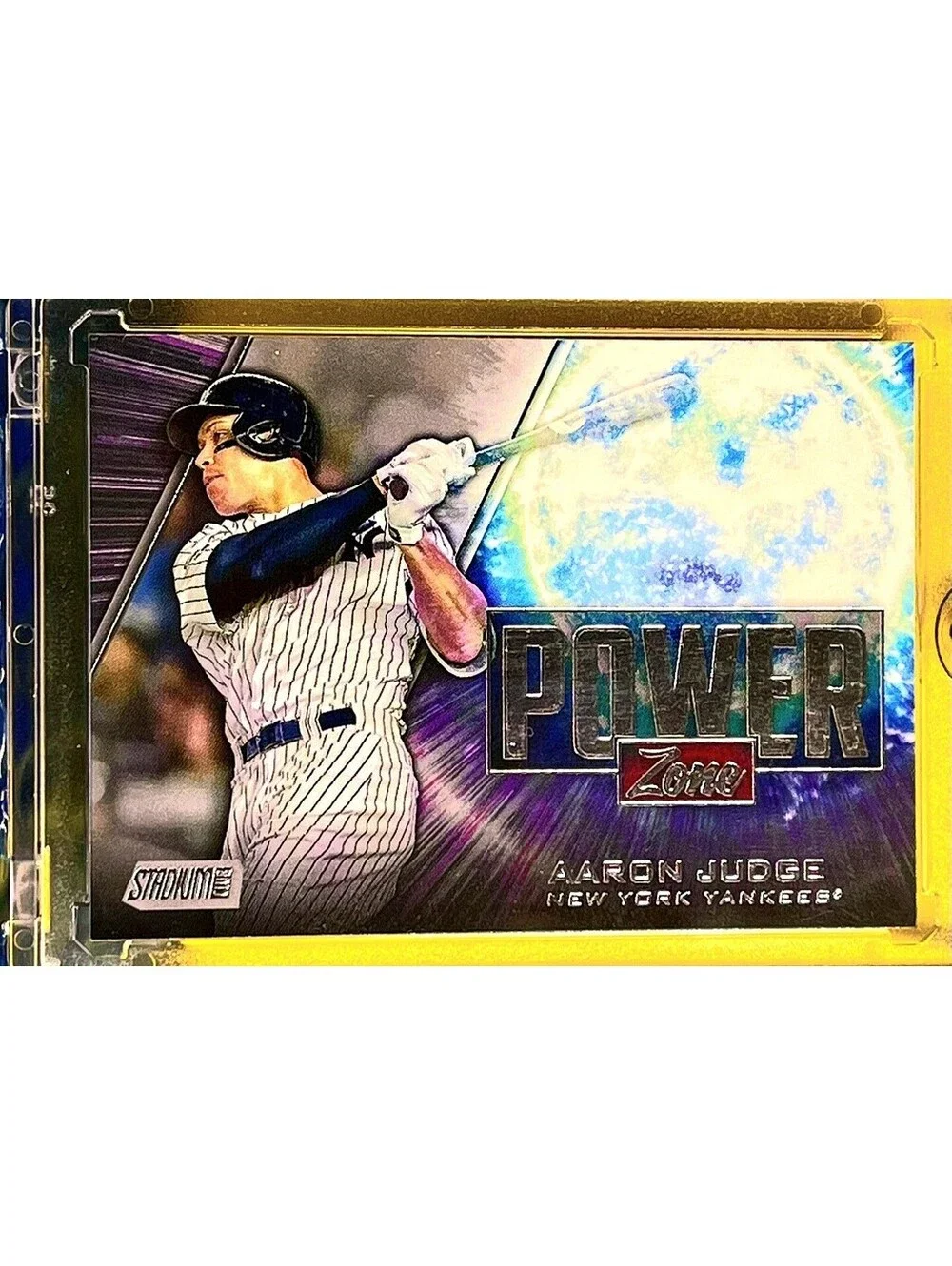 Aaron Judge Insert INVESTMENT CARD TOPPS YANKEES Power Zone Stadium Club Topps